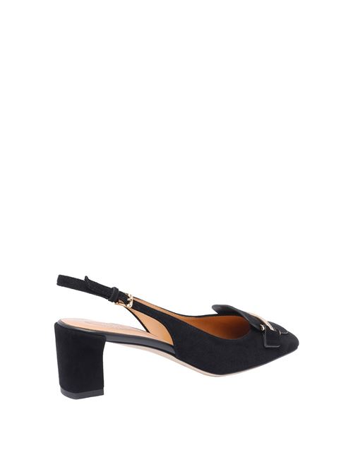 Decollete' slingback in pelle scamosciata Nero TOD'S | XXW63L0JE10 HR0B999